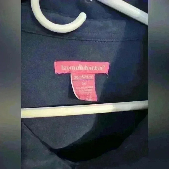 Women’s within blue button up shirt 3X - Picture 3 of 4